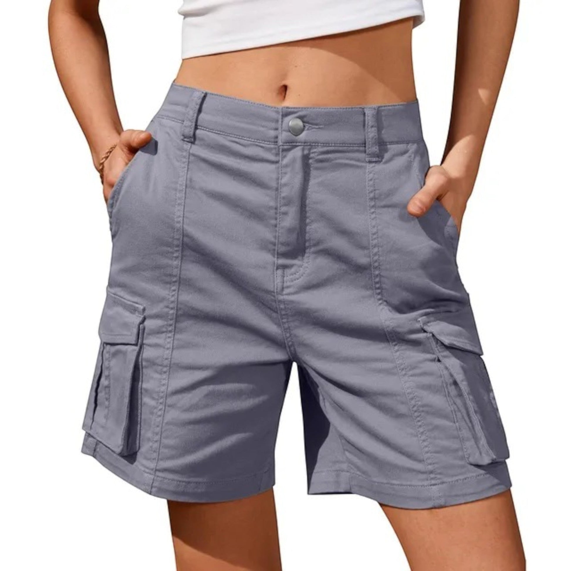 Pantaloncini Cargo Donna | Tasche Laterali & Vestibilità Relaxed