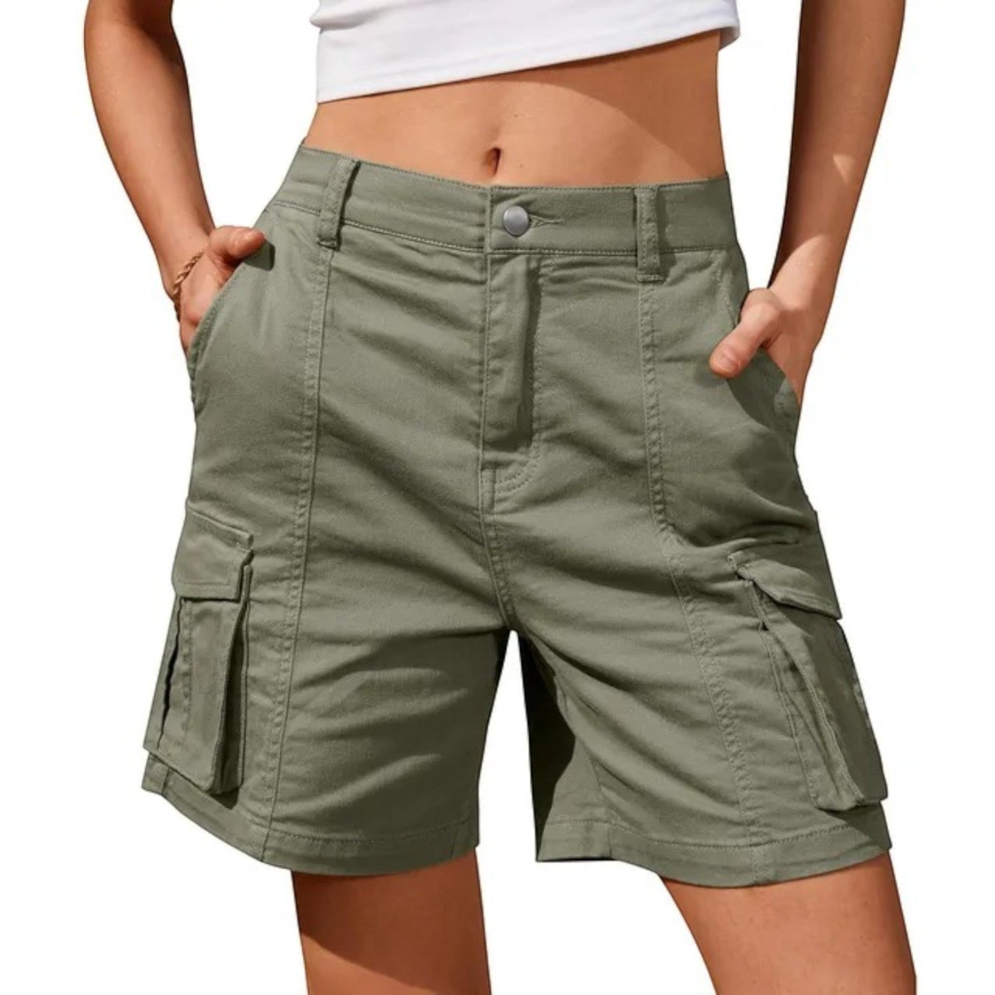 Pantaloncini Cargo Donna | Tasche Laterali & Vestibilità Relaxed