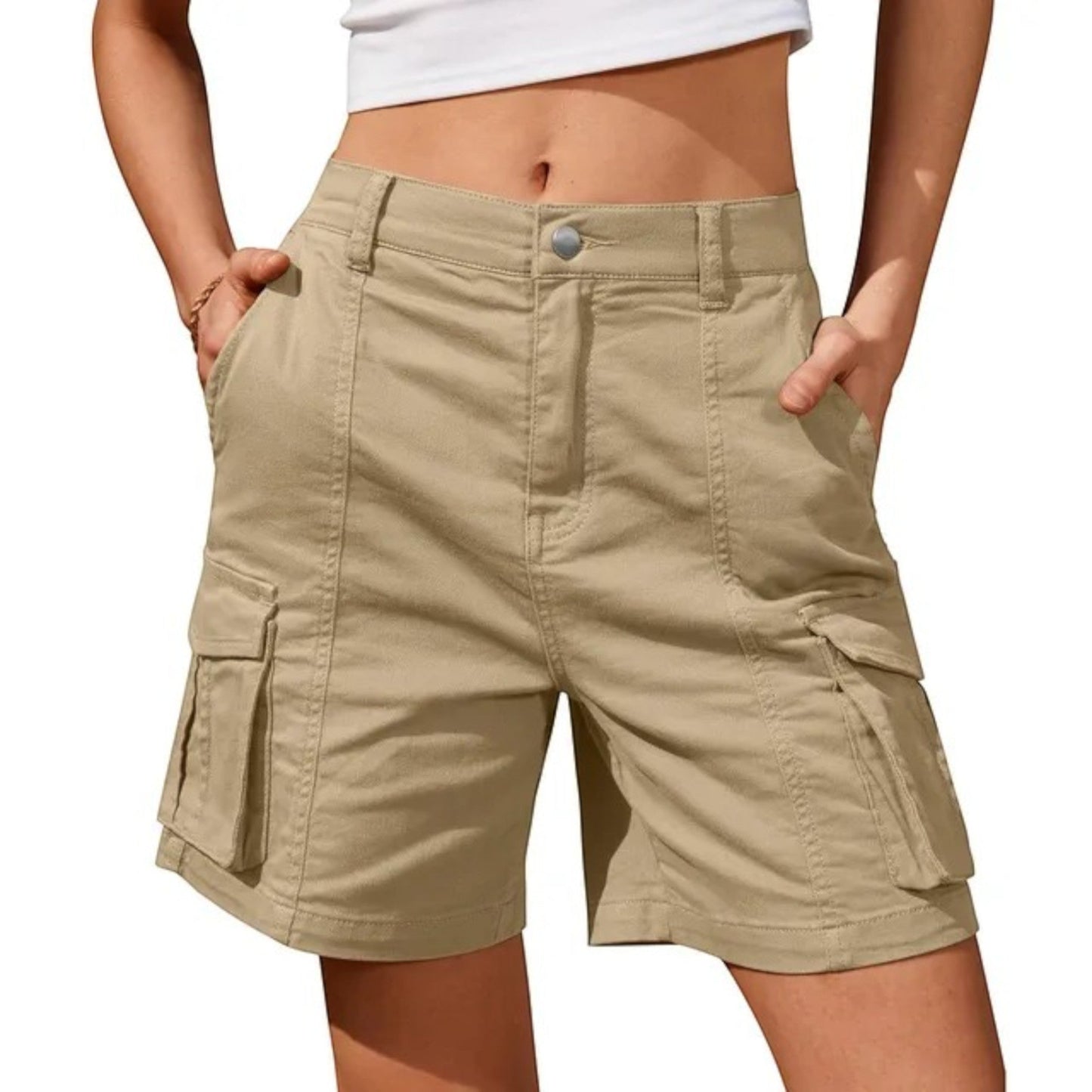 Pantaloncini Cargo Donna | Tasche Laterali & Vestibilità Relaxed