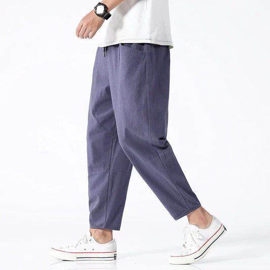 Kyoto – Pantaloni Cropped in Lino
