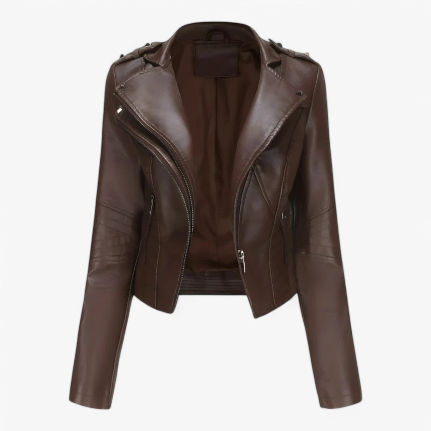 Emma | Giacca Cropped Da Donna Dallo Stile Biker Elegante