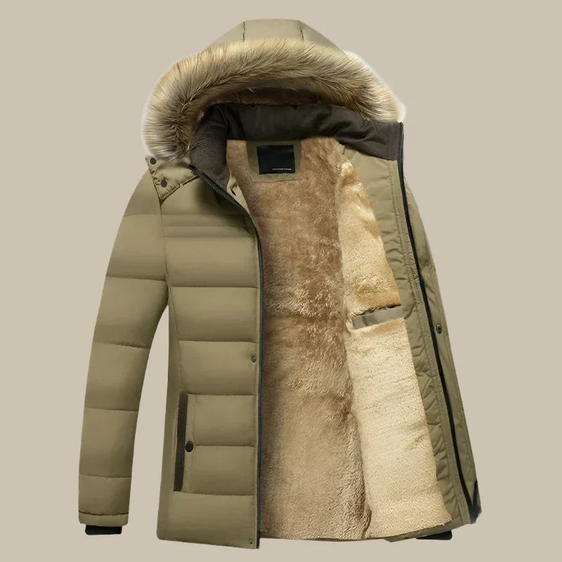 Barbor | Giacca Invernale Lunga e Calda Impermeabile Da Uomo