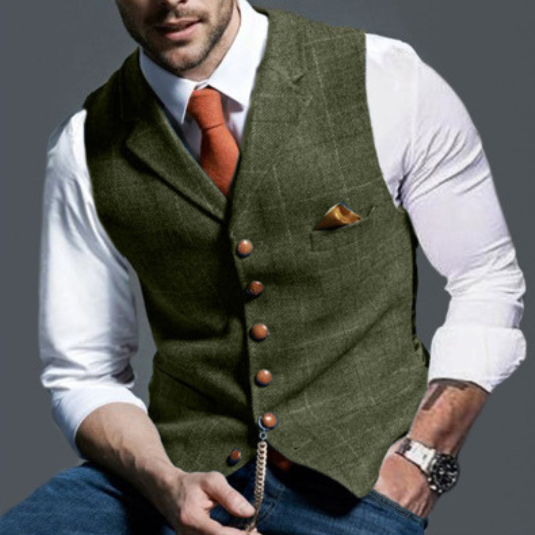 Fenton | Gilet Elegante da Uomo Con Bottoni Raffinati
