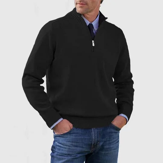 Howard | Maglione Raffinato Con Mezza Zip