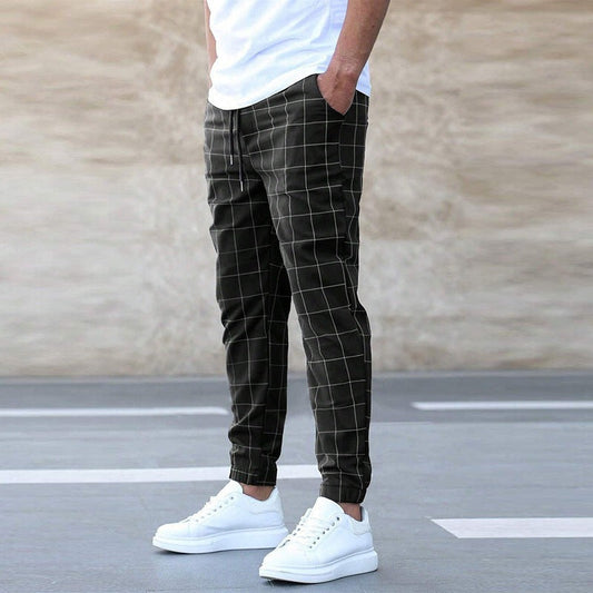 Colombo | Pantaloni Jogger A Quadri Da Uomo