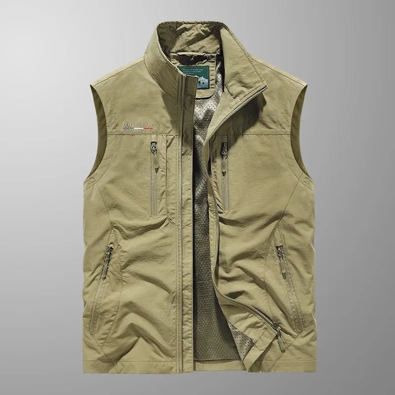 Casper – Gilet Cargo Traspirante Multitasche