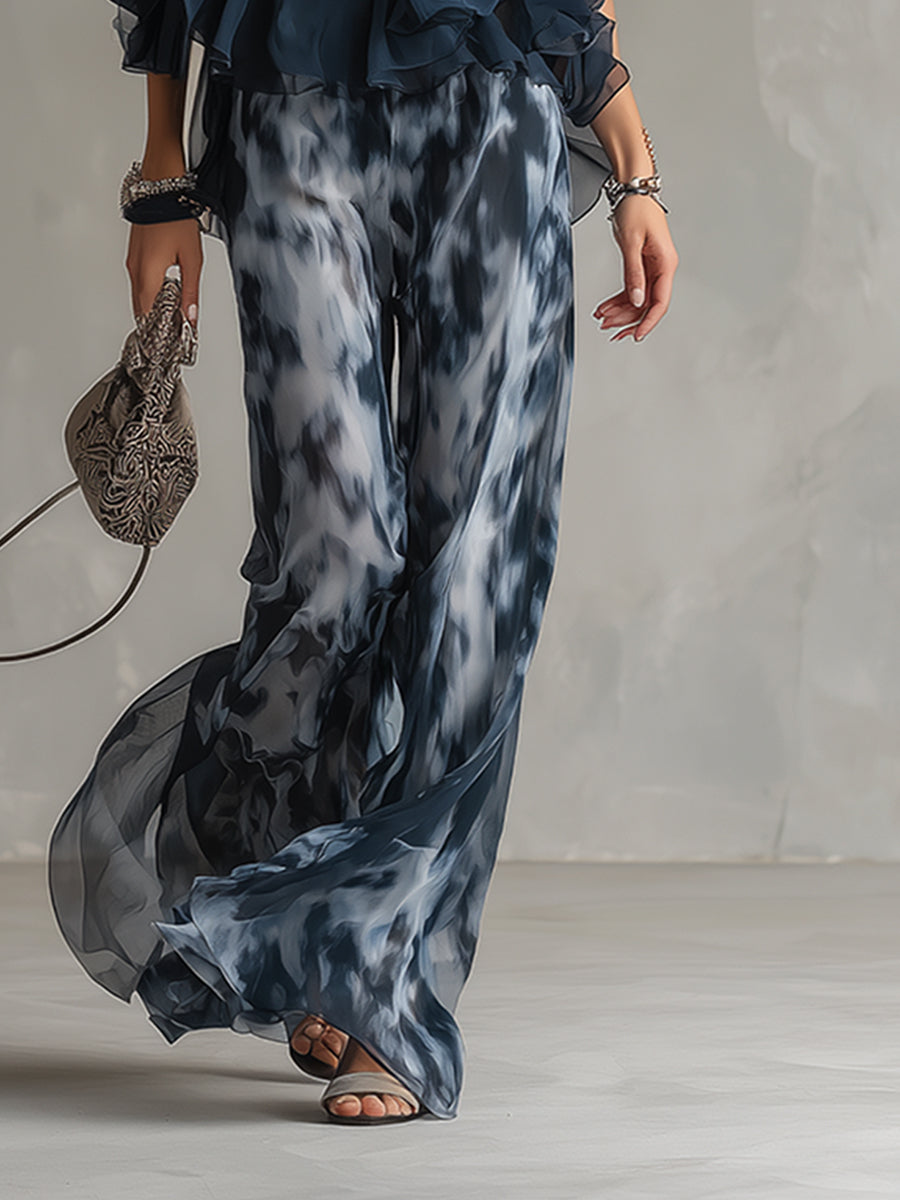 Élise | Completo Elegante E Leggero Con Top Fluido E Pantaloni Larghi