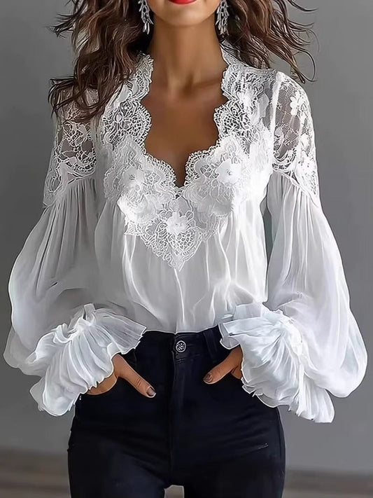 Alba | Blusa Elegance Lace Chic