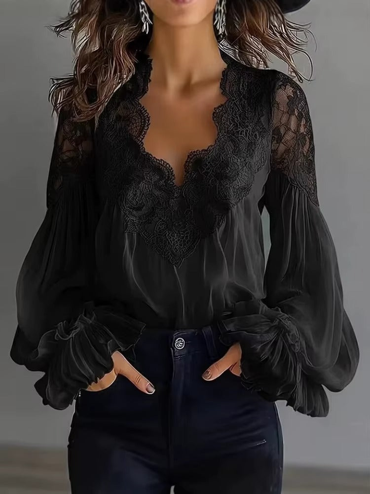 Alba | Blusa Elegance Lace Chic