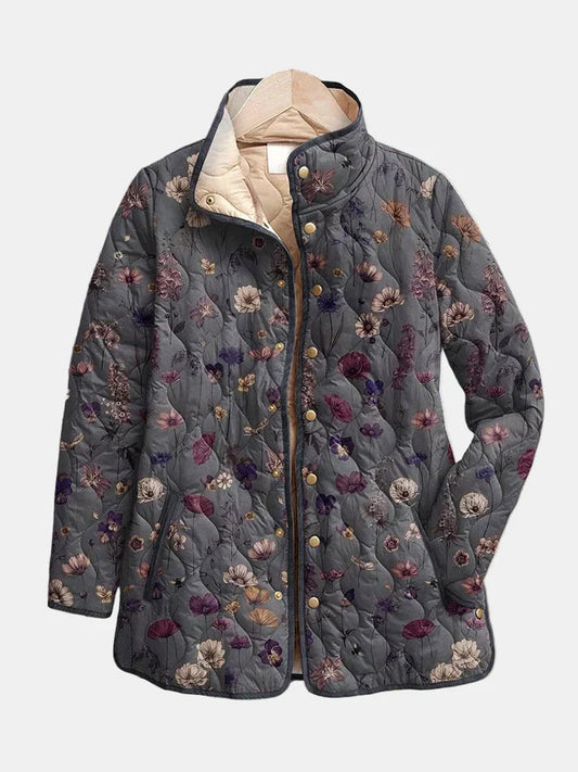 Kizil | Cappotto Trapuntato Con Stampa Floreale