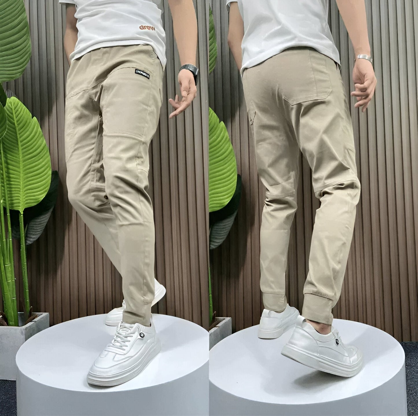 Tommaso - Pantaloni Cargo Streatch Premium