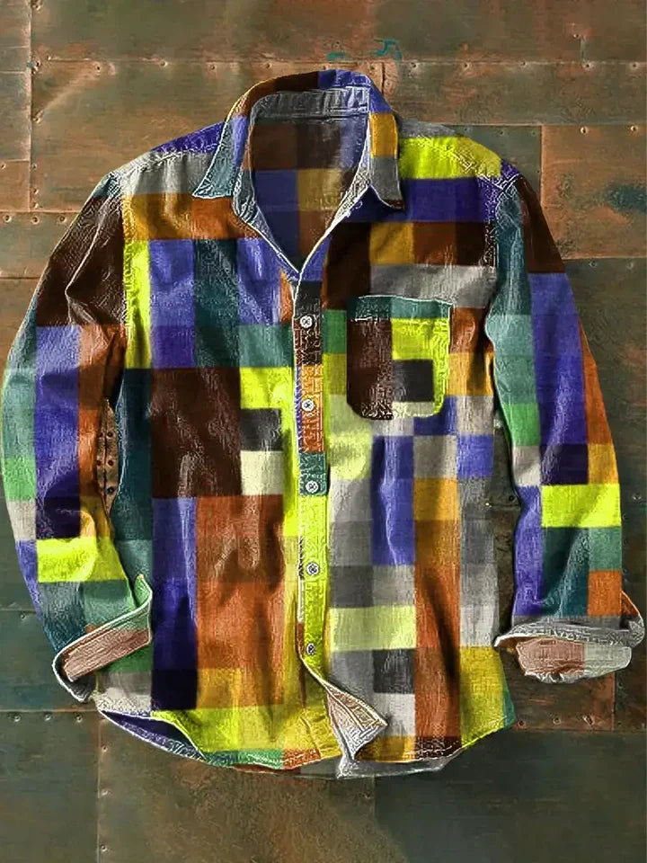 Spencer - Camicia Unisex a Quadri Colorati