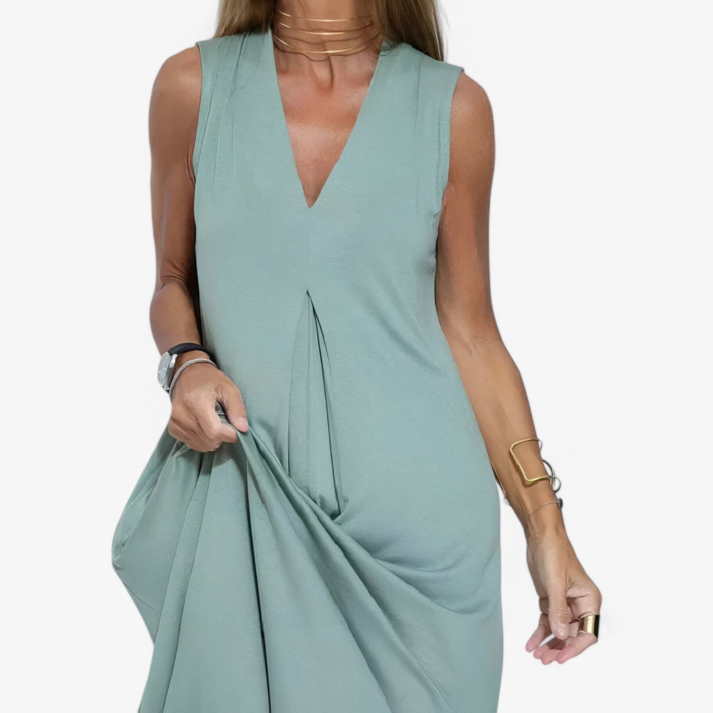Helen | Abito Lungo Con Cardigan In Omaggio