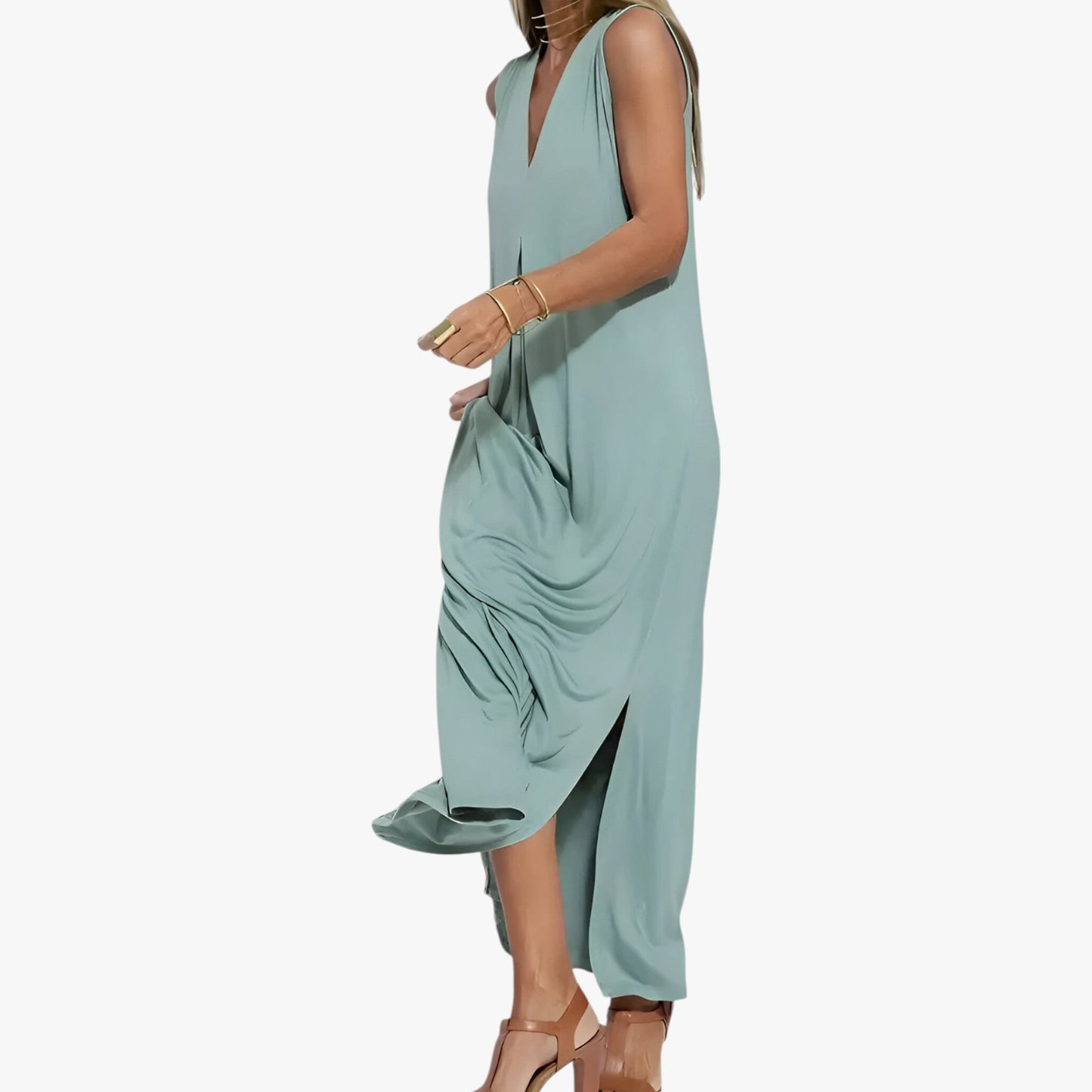 Helen | Abito Lungo Con Cardigan In Omaggio