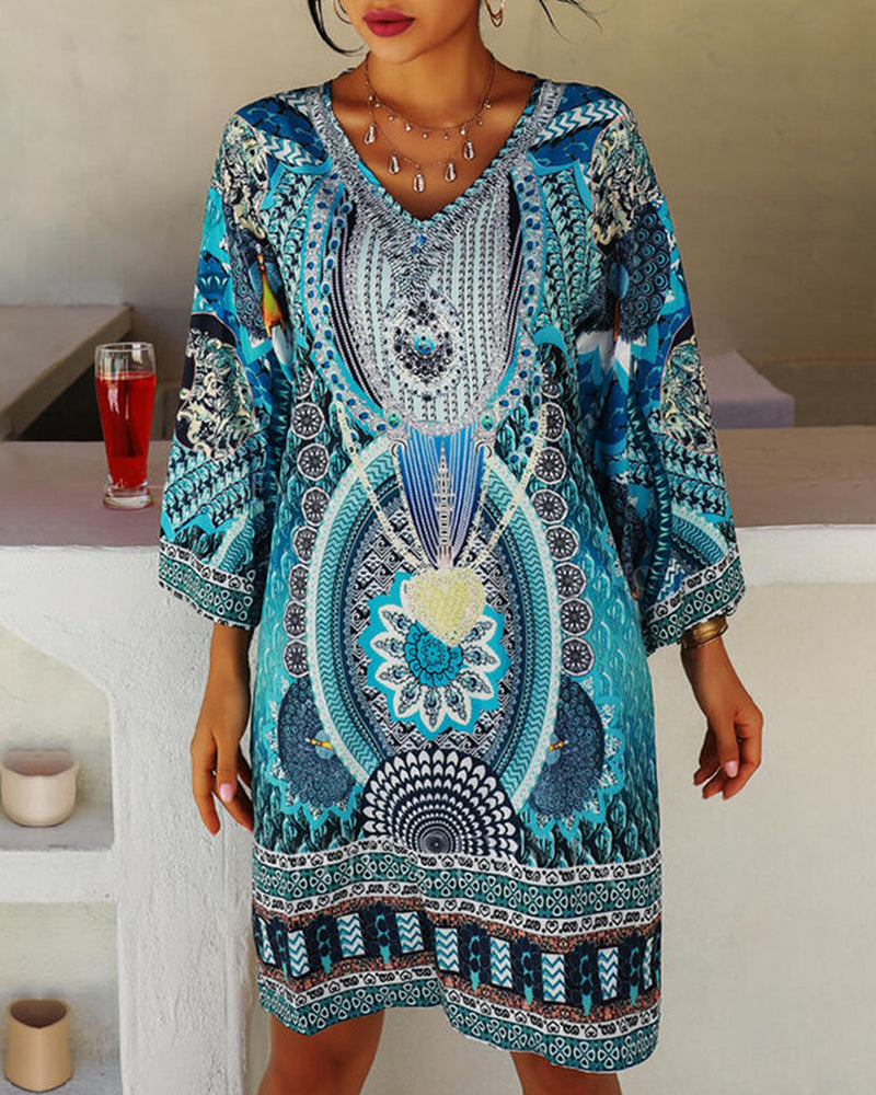 Amara | Abito Boho Con Maniche Lunghe