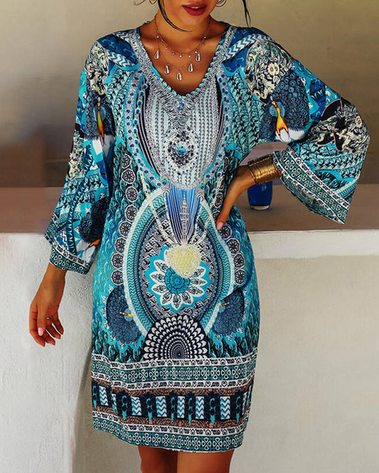 Amara | Abito Boho Con Maniche Lunghe
