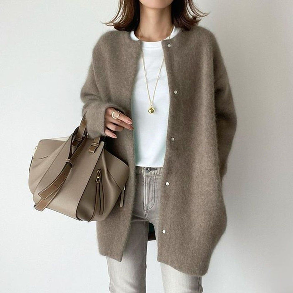 Maglione Donna Con Scollo A V – Maniche Lunghe, Top Autunno Inverno Morbido