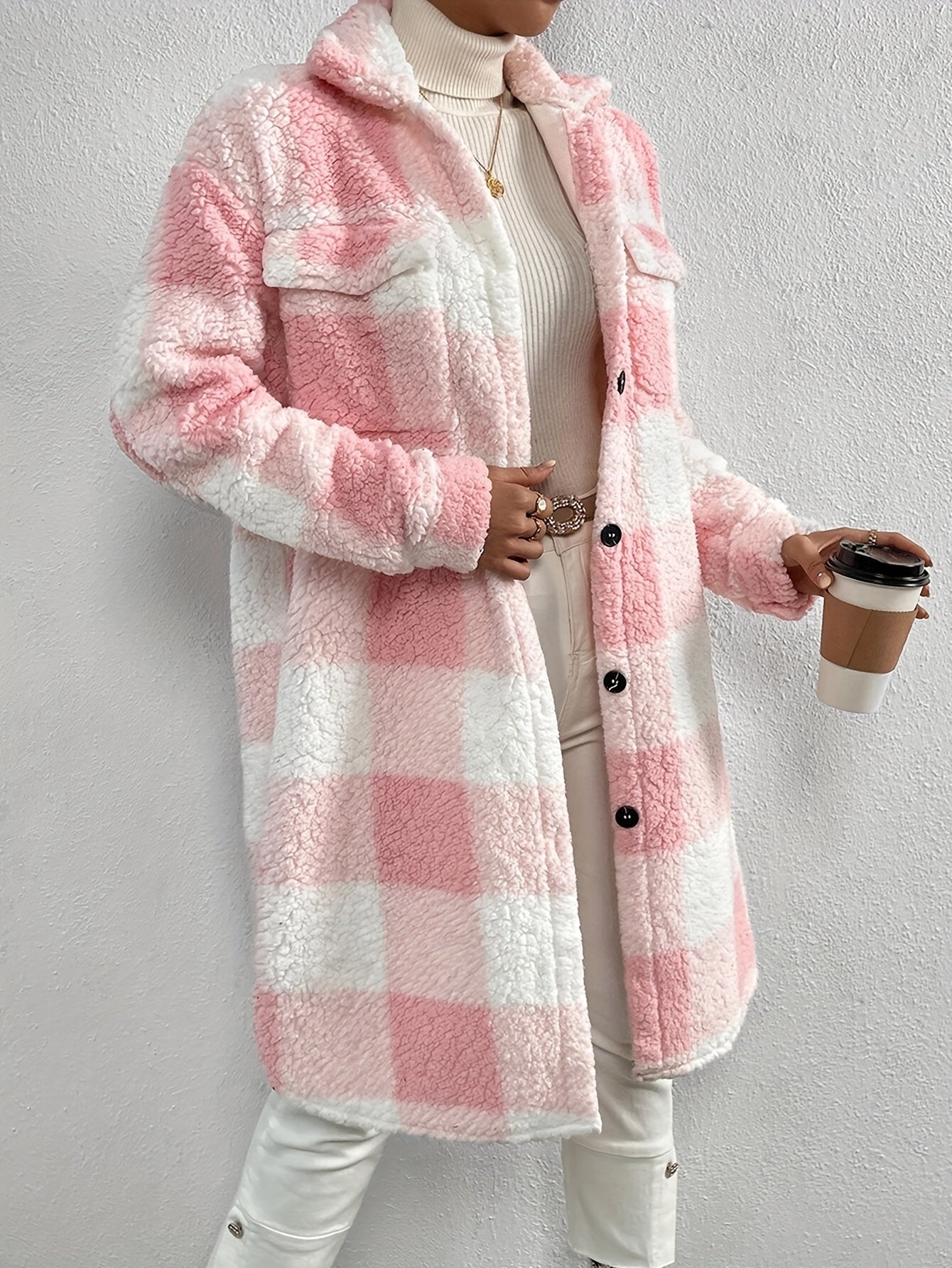 Liesa - Elegante Cappotto a Scacchi