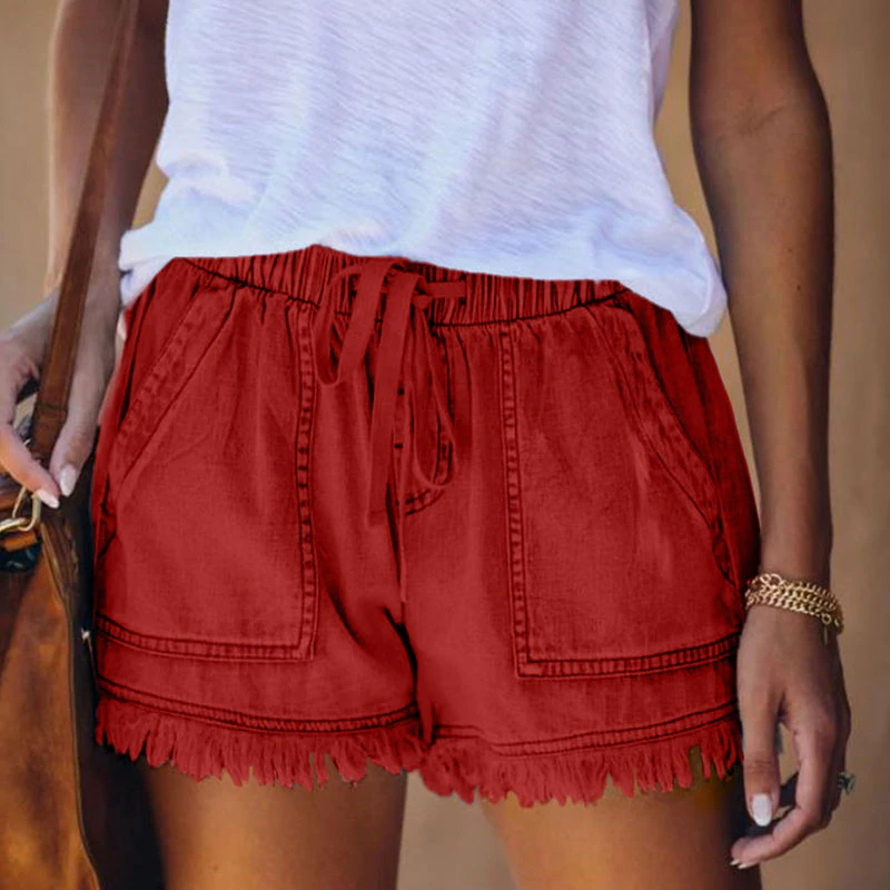 Laura | Pantaloncini di jeans a vita alta