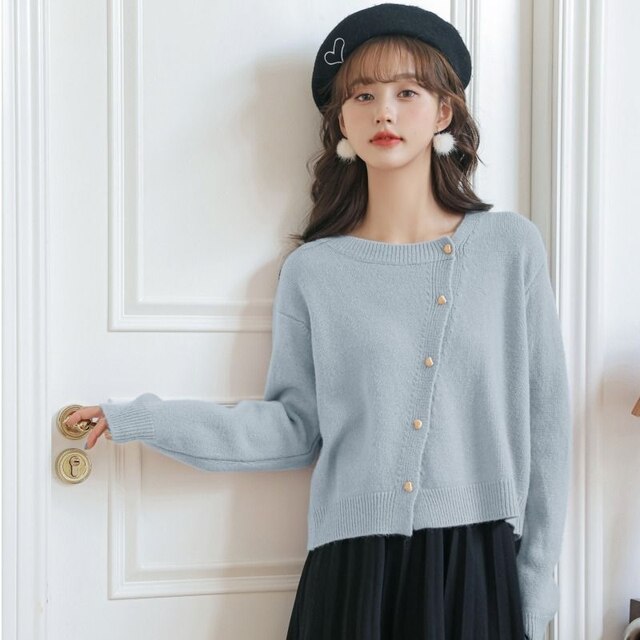 Comodo gilet in cashmere con giocoso dettaglio di bottoni