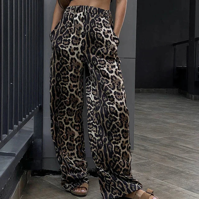 Pantaloni Leopardati