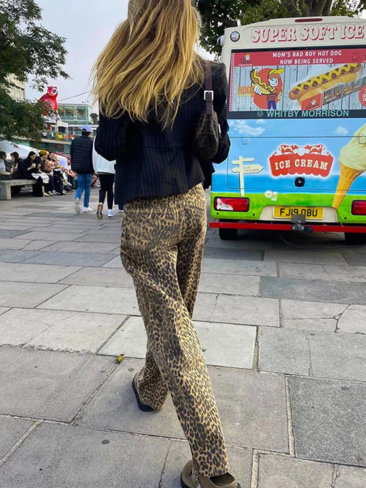 Pantaloni Leopardati
