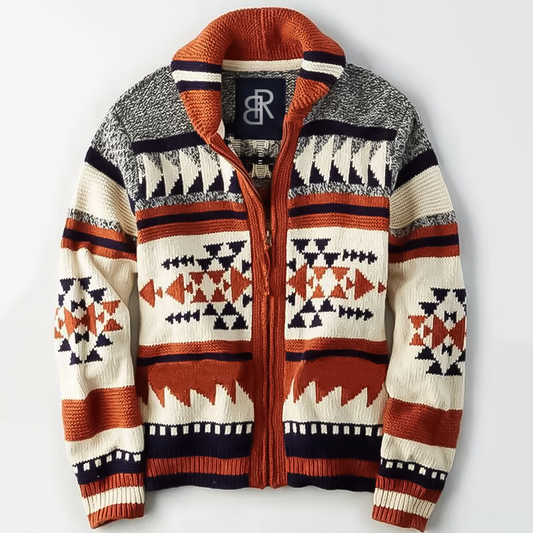Lucianno - Cardigan In Lana Jacquard