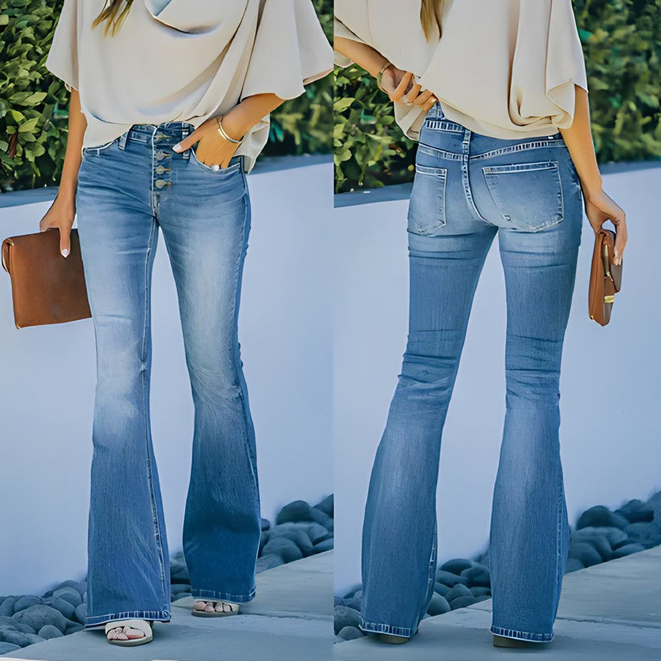 Magali - Pantaloni vintage a vita alta