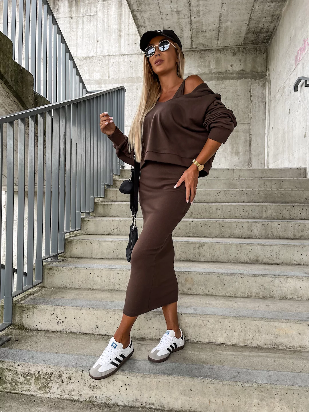 Set Sharon: Abito Senza Maniche e Felpa Con Cappuccio